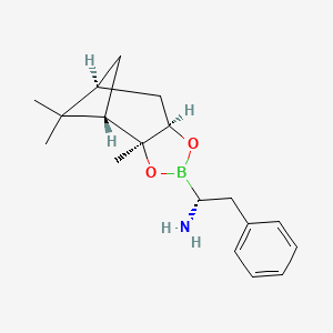 B1143089 (R)-BoroPhe-(+)-Pinanediol CAS No. 186906-12-7