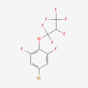molecular formula C9H3BrF8O B1143091 5-Bromo-1,3-difluoro-2-(1,1,2,3,3,3-hexafluoropropoxy)benzene CAS No. 161045-77-8
