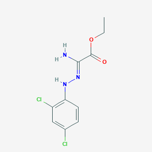 molecular formula C10H11Cl2N3O2 B1143095 Ethyl 2-amino-2-[2-(2,4-dichlorophenyl)hydrazono]-acetate CAS No. 171091-03-5
