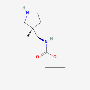 B1143100 tert-Butyl (1S,3S)-5-azaspiro[2.4]heptan-1-ylcarbamate CAS No. 180975-59-1
