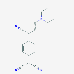 molecular formula C17H16N4 B1143102 4-[1-Cyano-3-(diethyliminio)-1-propenyl]phenyldicyanomethanide CAS No. 174280-29-6