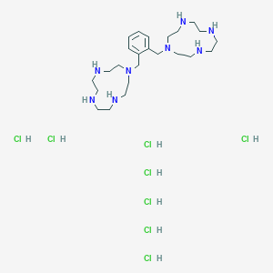 molecular formula C24H54Cl8N8 B1143104 1,1'-[1,2-Phenylenebis-(methylene)]-bis-(1,4,7,10-tetraazacyclododecane) octahydrochloride CAS No. 175854-50-9
