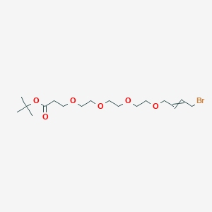 B1143111 tert-Butyl trans-17-bromo-4,7,10,13-tetraoxa-15-heptadecenoate CAS No. 166668-33-3