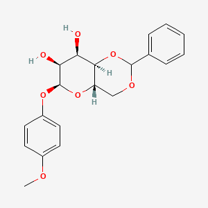molecular formula C20H22O7 B1143119 4-Methoxyphenyl 4,6-O-Benzylidene-beta-D-galactopyranoside CAS No. 176299-96-0