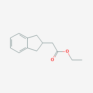 molecular formula C13H16O2 B114312 Ethyl 2-(2,3-dihydro-1H-inden-2-yl)acetate CAS No. 143356-09-6
