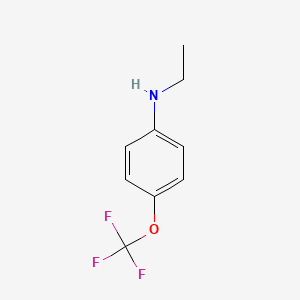 molecular formula C9H10F3NO B1143126 4-(TRIFLUOROMETHOXY)ETHYLAMINOBENZENE CAS No. 175278-20-3