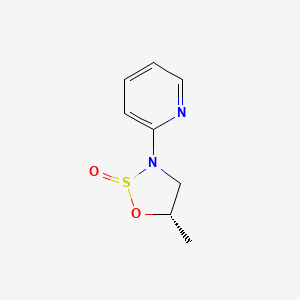 molecular formula C8H11N2O2S- B1143127 (5S)-5-methyl-3-(2-pyridyl)oxathiazolidine 2-oxide CAS No. 174955-56-7