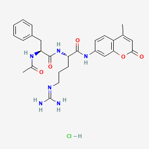 molecular formula C27H33ClN6O5 B1143131 Ac-Phe-Arg-AMC HCl CAS No. 177028-04-5