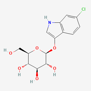 molecular formula C14H16ClNO6 B1143134 6-Chloro-3-indolyl beta-D-glucopyranoside CAS No. 159954-28-6