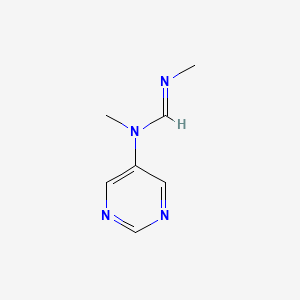 molecular formula C7H10N4 B1143136 N,N'-Dimethyl-N-5-pyrimidinylimidoformamide CAS No. 193014-40-3