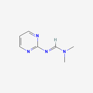 B1143137 N,N-dimethyl-N'-pyrimidin-2-ylmethanimidamide CAS No. 193014-38-9