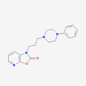 Oxazolo(5,4-b)pyridin-2(1H)-one, 1-(3-(4-phenyl-1-piperazinyl)propyl)-