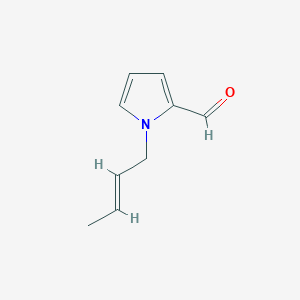 molecular formula C9H11NO B1143140 1-(But-2-en-1-yl)-1H-pyrrole-2-carbaldehyde CAS No. 169376-25-4