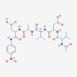 molecular formula C29H41N7O12 B1143150 N-Acetylvalyl-alpha-aspartylvalylalanyl-N-(4-nitrophenyl)-alpha-asparagine CAS No. 189684-53-5