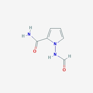 molecular formula C6H7N3O2 B114316 1-formamido-1H-pyrrole-2-carboxamide CAS No. 159326-70-2