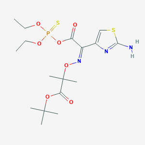 Diethyl thiophosphoryl-(Z)-2-(2-aminothiazol-4-yl)-2-(tert-butoxycarbonyl)isopropoxyiminoacetate