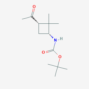 Tert-butyl N-[(1R,3S)-3-acetyl-2,2-dimethylcyclobutyl]carbamate