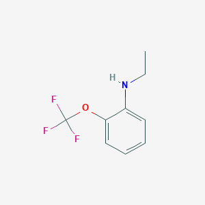 molecular formula C9H10F3NO B1143174 2-(TRIFLUOROMETHOXY)ETHYLAMINOBENZENE CAS No. 175278-25-8