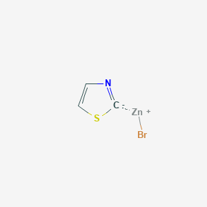 molecular formula C3H2BrNSZn B1143191 2-Thiazolylzinc bromide CAS No. 173382-28-0