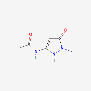 molecular formula C6H9N3O2 B1143192 N-(2-methyl-3-oxo-1H-pyrazol-5-yl)acetamide CAS No. 185451-42-7