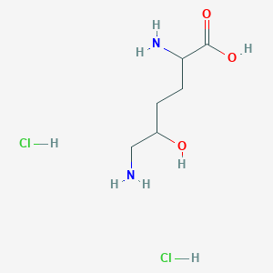 molecular formula C6H16Cl2N2O3 B1143193 (5R)-5-Hydroxy-L-lysine dihydrochloride monohydrate CAS No. 172213-74-0