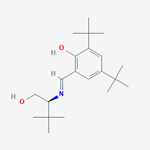 Phenol, 2,4-bis(1,1-dimethylethyl)-6-[[[(1S)-1-(hydroxymethyl)-2,2-dimethylpropyl]imino]methyl]-