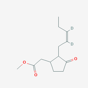 molecular formula C13H18D2O3 B1143203 methyl 2-[2-[(Z)-2,3-dideuteriopent-2-enyl]-3-oxocyclopentyl]acetate CAS No. 183948-77-8
