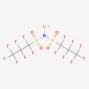 molecular formula C6F14LiNO4S2 B1143210 Lithium bis(1,1,2,2,3,3,3-heptafluoro-1-propanesulfonyl)imide CAS No. 189217-59-2