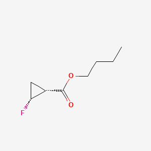 molecular formula C8H13FO2 B1143213 Butyl (1R,2R)-2-Fluorocyclopropanecarboxylate CAS No. 161582-46-3