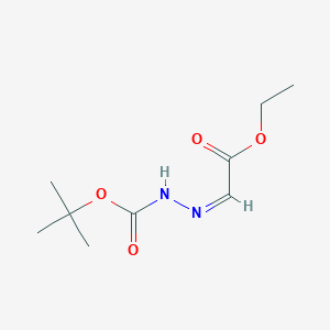E-Ethyl 2-[2-(t-butoxycarbonyl)hydrazono]acetate