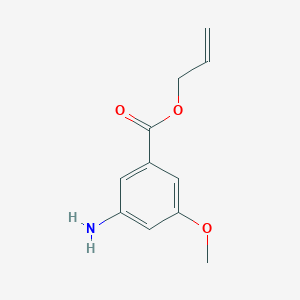 molecular formula C11H13NO3 B114322 Allyl 3-amino-5-methoxybenzoate CAS No. 153774-88-0