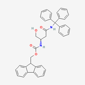 molecular formula C23H27NO5 B1143221 Fmoc-Asparaginol(Trt) CAS No. 161529-14-2