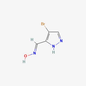 molecular formula C4H4BrN3O B1143222 4-Bromo-3-(nitrosomethylidene)-2,3-dihydro-1H-pyrazole CAS No. 175276-45-6