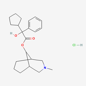 3-Methyl-3-azabicyclo[3.3.1]nonan-9-YL 2-cyclopentyl-2-hydroxy-2-phenylacetate hydrochloride