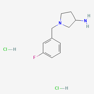 molecular formula C11H17Cl2FN2 B1143240 二盐酸1-(3-氟苄基)-吡咯烷-3-胺 CAS No. 169452-20-4