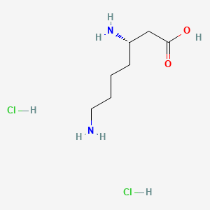 molecular formula C7H18Cl2N2O2 B1143241 (S)-3,7-Diaminoheptanoic acid dihydrochloride CAS No. 192003-02-4