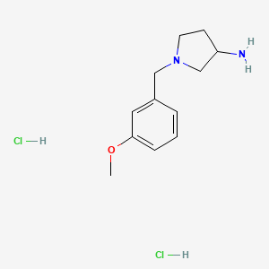 molecular formula C12H20Cl2N2O B1143258 1-(3-Methoxybenzyl)pyrrolidin-3-ylamine dihydrochloride CAS No. 169452-16-8