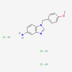 molecular formula C15H18Cl3N3O B1143280 1-(4-Methoxybenzyl)-1h-benzoimidazol-5-ylamine trihydrochloride CAS No. 177843-57-1