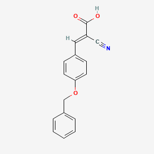 molecular formula C17H13N1O3 B1143285 4-Benzyloxy-alpha-cyanocinnamic acid CAS No. 162882-36-2