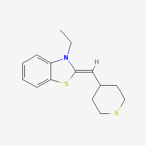 (2Z)-3-Ethyl-2-(tetrahydro-2H-thiopyran-4-ylmethylene)-2,3-dihydro-1,3-benzothiazole