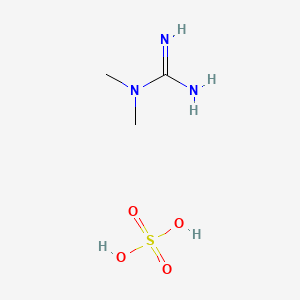 molecular formula C6H20N6O4S B1143327 1,1-Dimethylguanidine sulfate CAS No. 1186-46-5