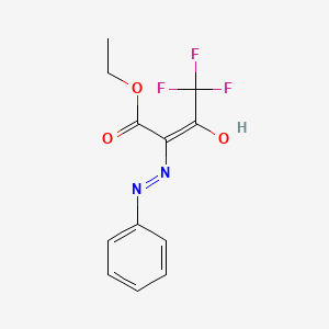 Ethyl 4,4,4-trifluoro-3-oxo-2-(2-phenylhydrazono)butanoate