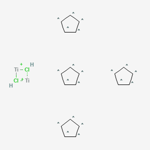 molecular formula C20H20Cl2Ti2 20* B1143344 Bis-(cyclopentadienyl)-chlorotitanium(III) dimer CAS No. 1271-18-7