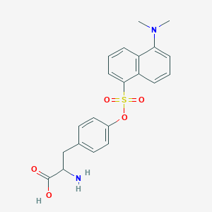 B1143345 2-Amino-3-[4-[5-(dimethylamino)naphthalen-1-yl]sulfonyloxyphenyl]propanoic acid CAS No. 1252-04-6