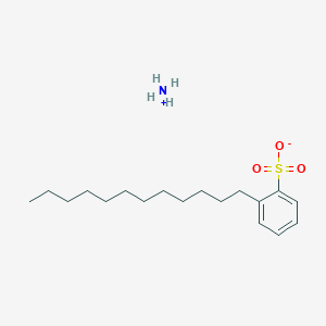 molecular formula C18H33NO3S B1143348 azanium;2-dodecylbenzenesulfonate CAS No. 1331-61-9