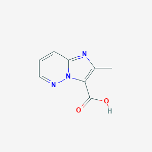 molecular formula C8H7N3O2 B114335 2-Methylimidazo[1,2-b]pyridazine-3-carboxylic acid CAS No. 144294-38-2