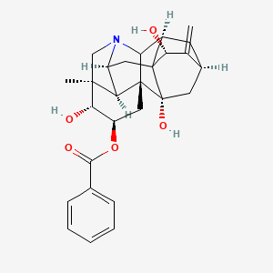 molecular formula C27H31NO5 B1143355 Ignavine CAS No. 1357-76-2