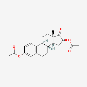 molecular formula C22H26O5 B1143366 Estra-1,3,5(10)-trien-17-one, 3,16-bis(acetyloxy)-, (16beta)- CAS No. 1247-70-7