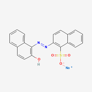 molecular formula C20H14N2NaO4S B1143368 Sodium 2-[(2-Hydroxynaphthyl)Azo]Naphthalenesulphonate CAS No. 1248-18-6