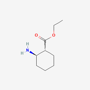 molecular formula C9H17NO2 B1143394 ethyl (1R,2R)-2-aminocyclohexane-1-carboxylate CAS No. 1436-60-8